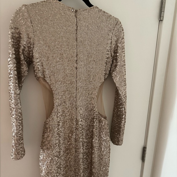 Dress the population long sequined evening dress - Picture 4 of 4